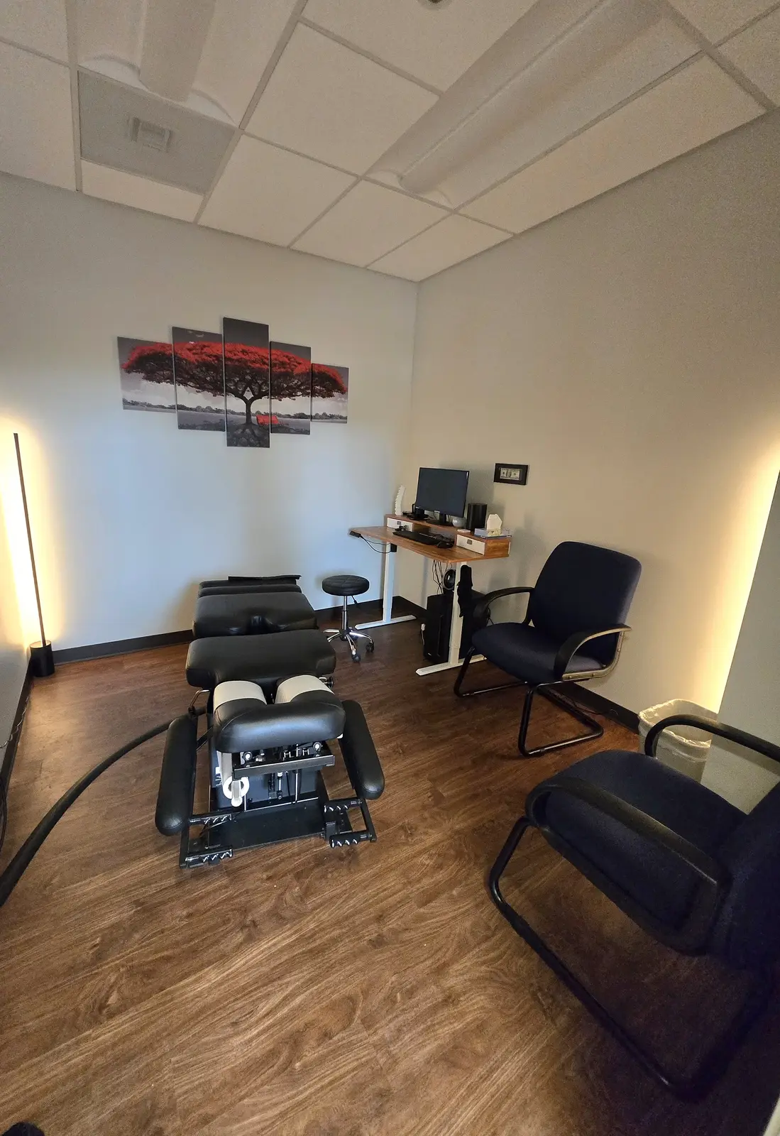 Treatment room at our Gresham, OR chiropractic clinic